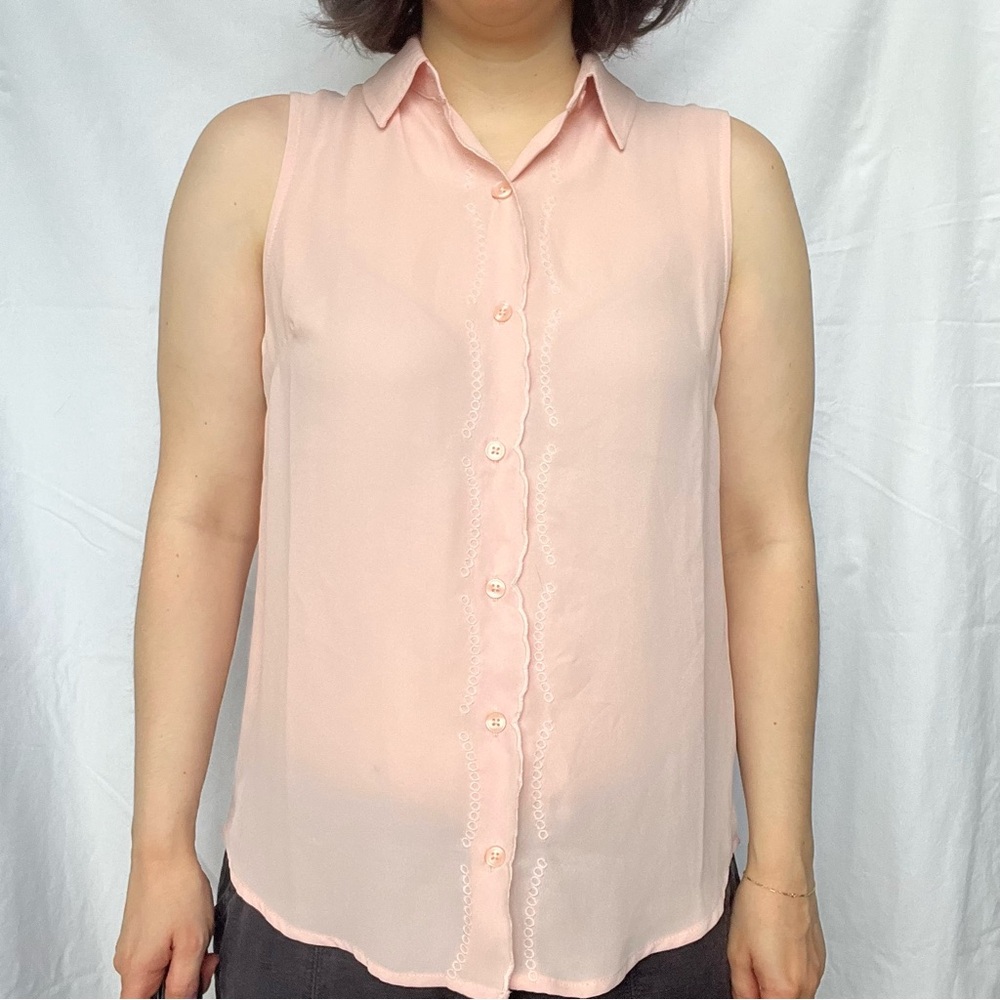 Banana Republic extra small, pink blouse, collared shirt